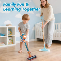 Lightweight BAYMI vacuum fits small hands for easy pretend chores.