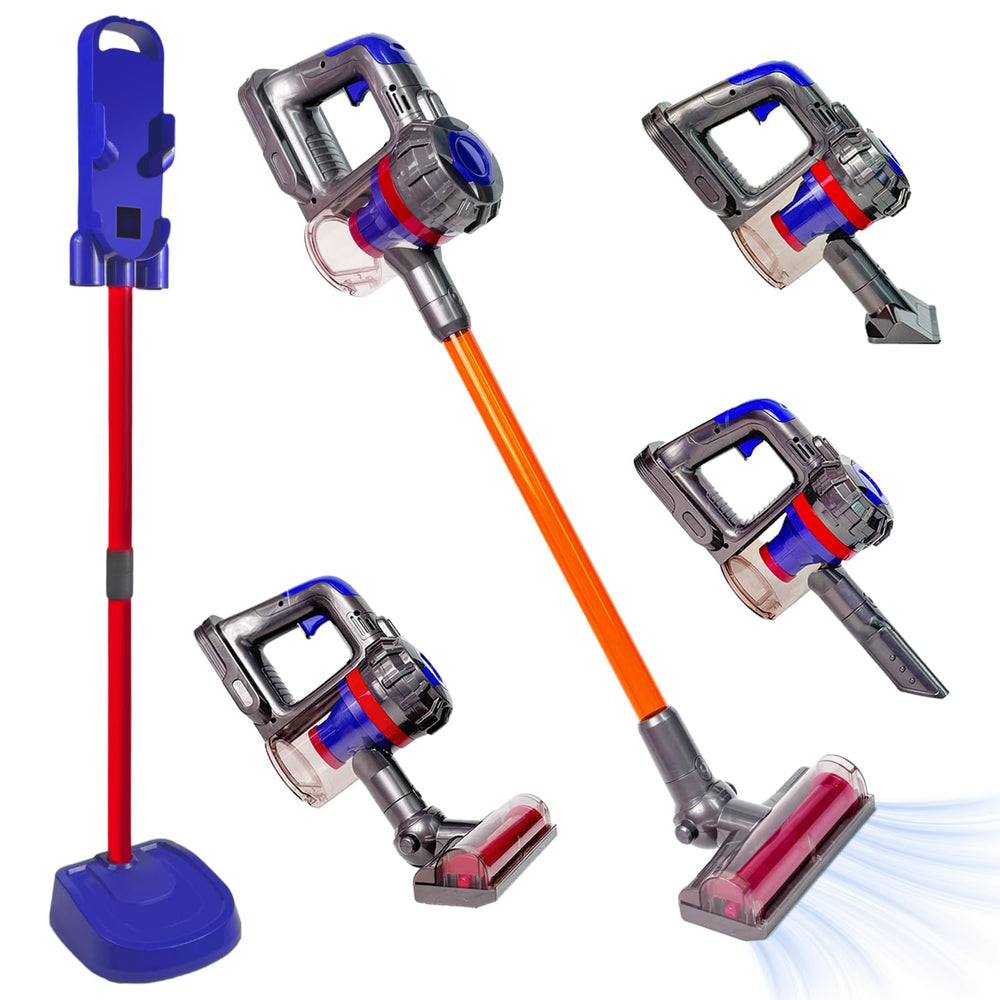 Baymi 3-in-1 kids vacuum with real suction fosters imaginative cleaning play.