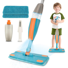BAYMI Kids Spray Mop real-action spray in use for pretend cleaning