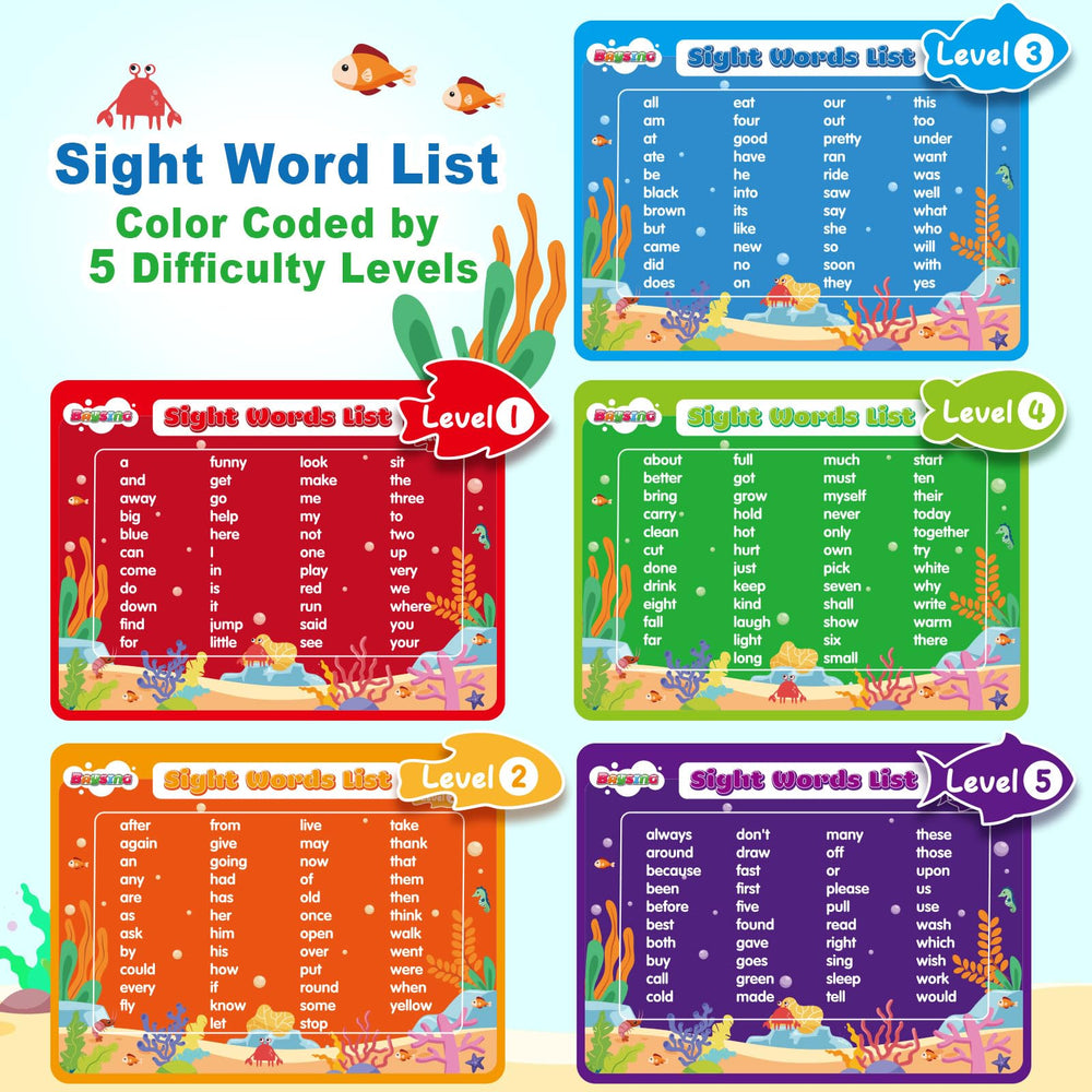 BAYSING magnetic fishing poles ready for word matching activity.
