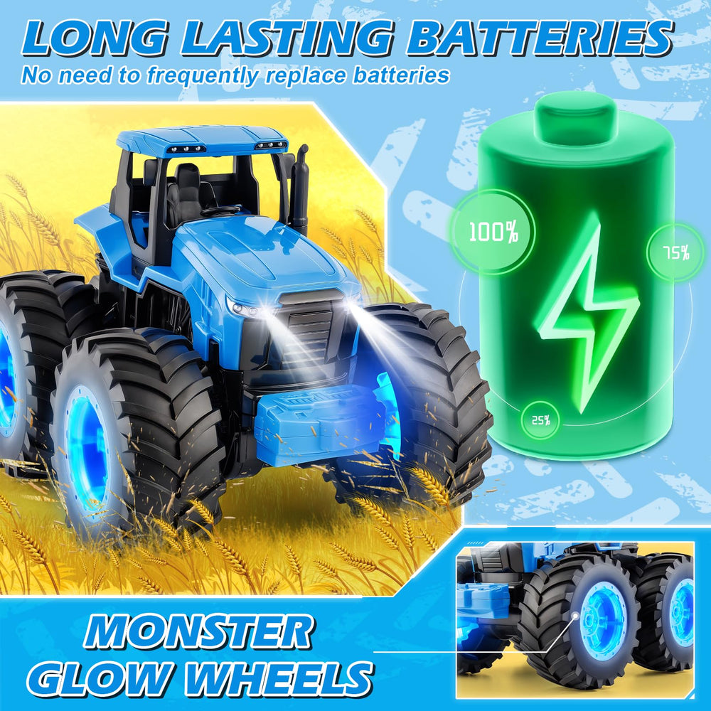 BAYSING blue-lit tires in action for nighttime or indoor racing.
