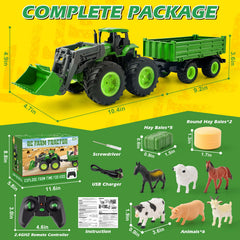 BAYSING six-direction RC tractor offers versatile outdoor navigation.