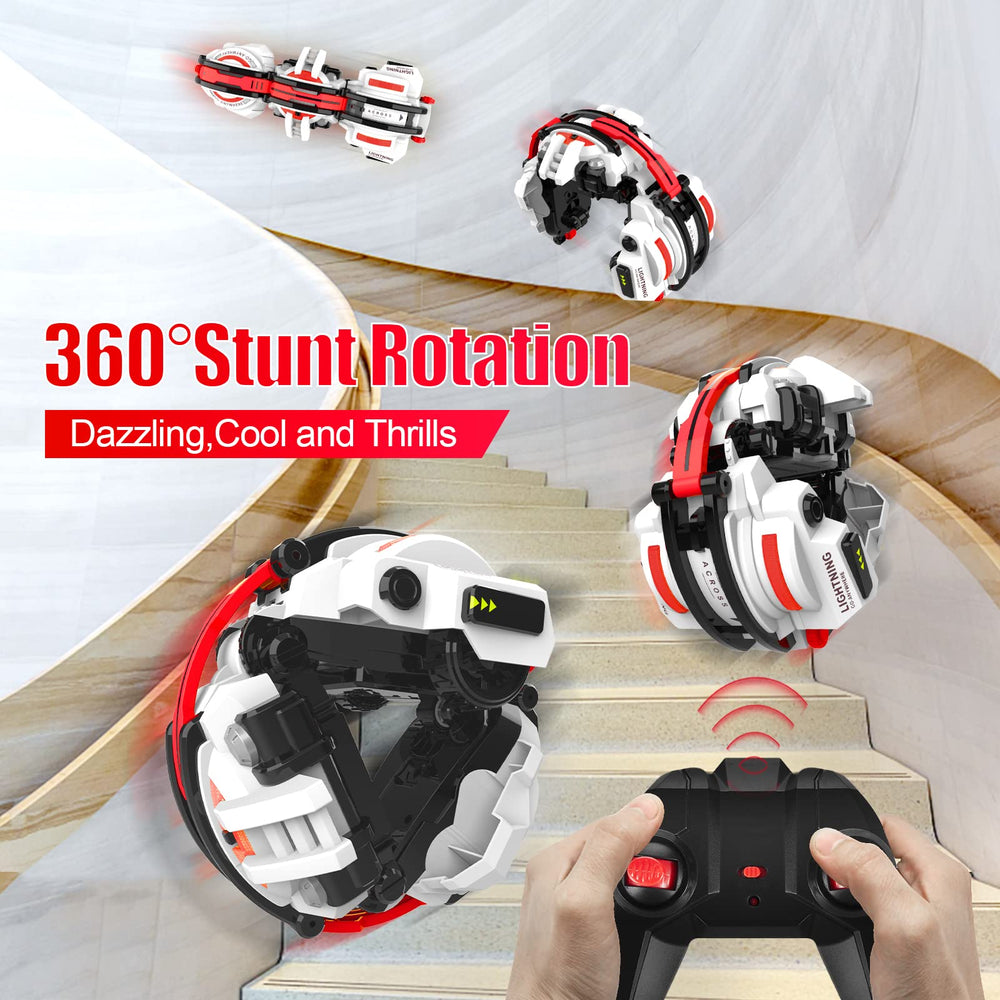 BAZADER RC Car performs a 360° roll for dynamic stunts