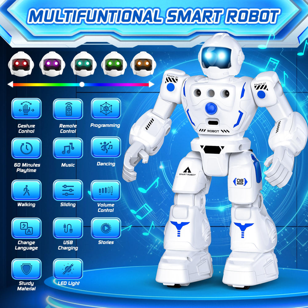 Bazolota robot toy sliding action supports dynamic exploration and motor skills.