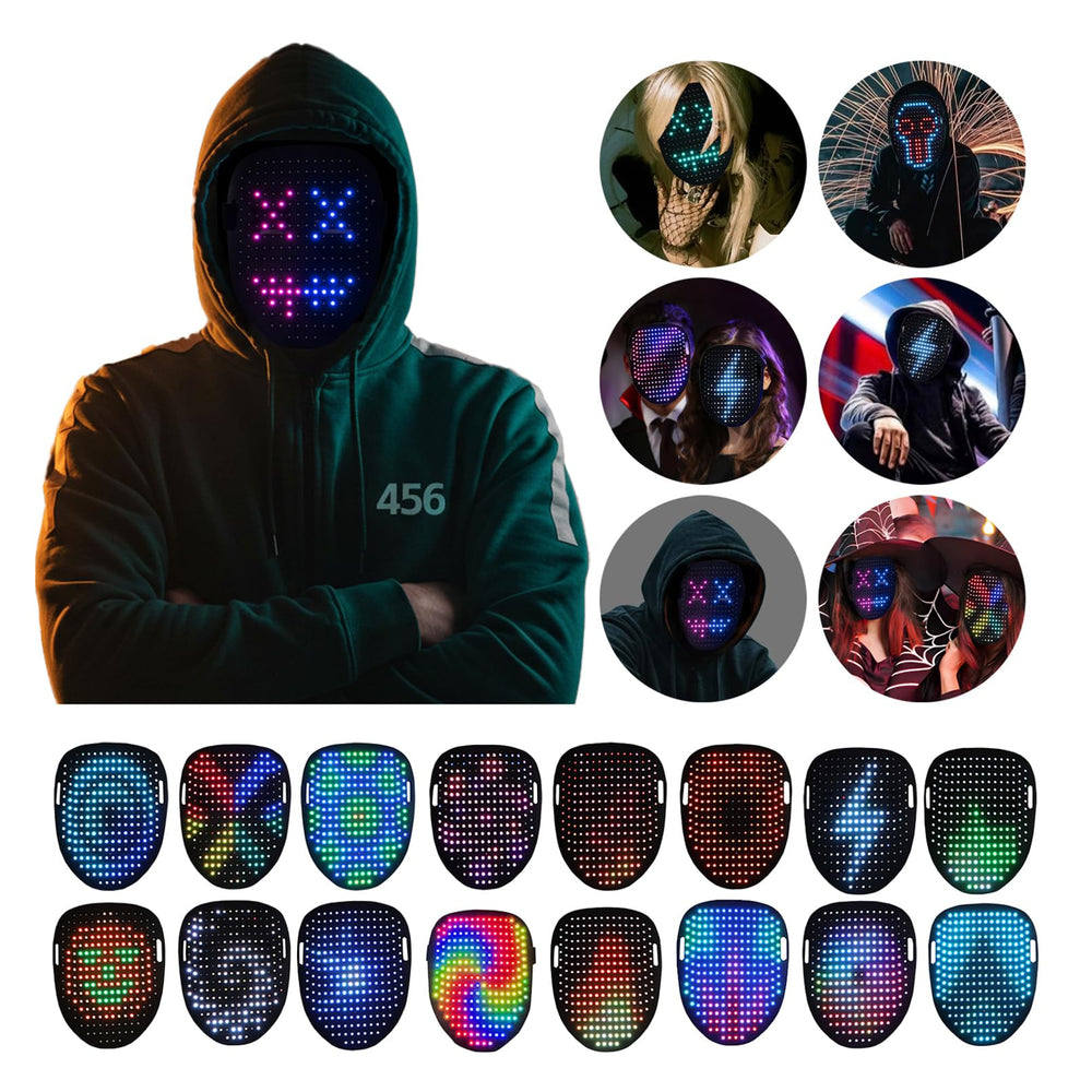 BBDKL gesture-led mask sensor control enabling dynamic display changes with a wave