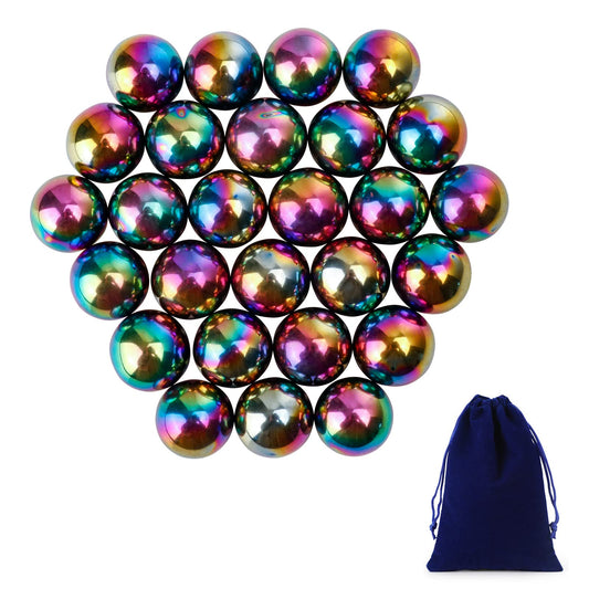 bbfancy 27Pcs magnet rainbow balls close-up for tactile play and color inspiration
