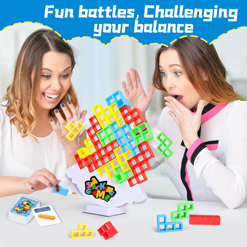BBnote 64PCS Stack Game travel-case makes games portable for trips.