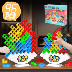 BBnote 96pcs Stack Game package - ideal for family game night and quick setup.