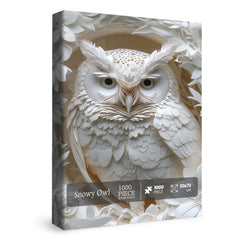 BBOLDIN 3D Owl Puzzle jungle leaves close-up for challenging assembly