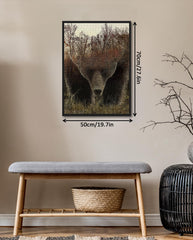 BBOLDIN Finished display of the bear puzzle doubles as wall decor.