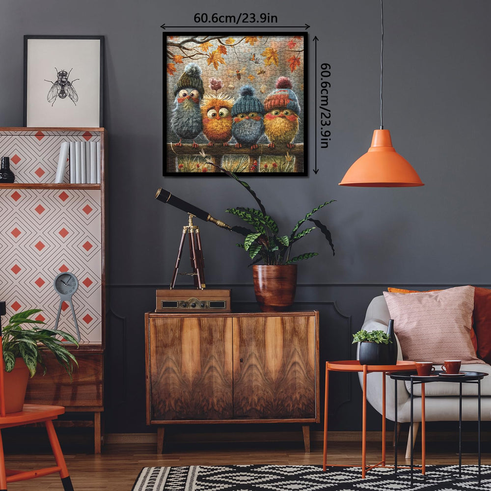 BBOLDIN Autumn Bird puzzle sturdy storage box keeps pieces organized.