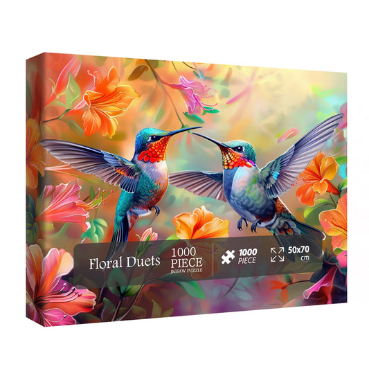 BBOLDIN Bird Hummingbird Puzzle box includes all pieces and poster for easy assembly.