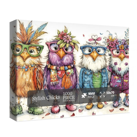 BBOLDIN colorful chicken puzzle box ideal for focused, relaxing puzzle sessions