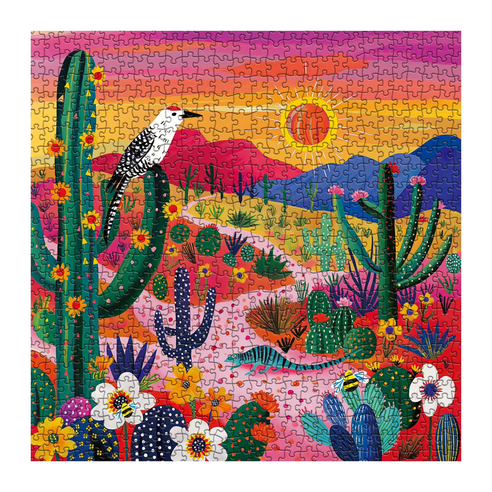 BBOLDIN desert puzzle poster included aids layout and planning for 1000-piece challenges.
