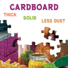 BBOLDIN 1000-piece puzzle pieces close-up show precise interlocking.