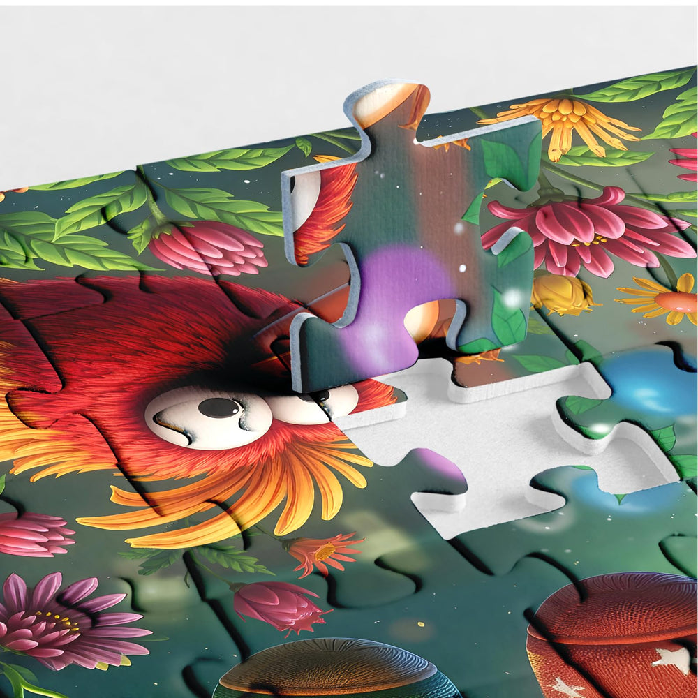 BBOLDIN Rainbow Bird Sock Party image shows playful energy during puzzle sessions