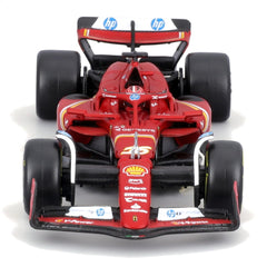 BBurago 1:43 Ferrari SF-24 Leclerc opening doors add interactive display options.