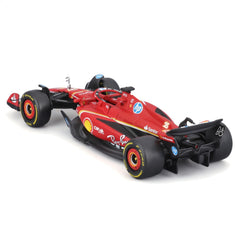 Bburago Ferrari SF-24 2024 interior cockpit with steering wheel for realistic play.