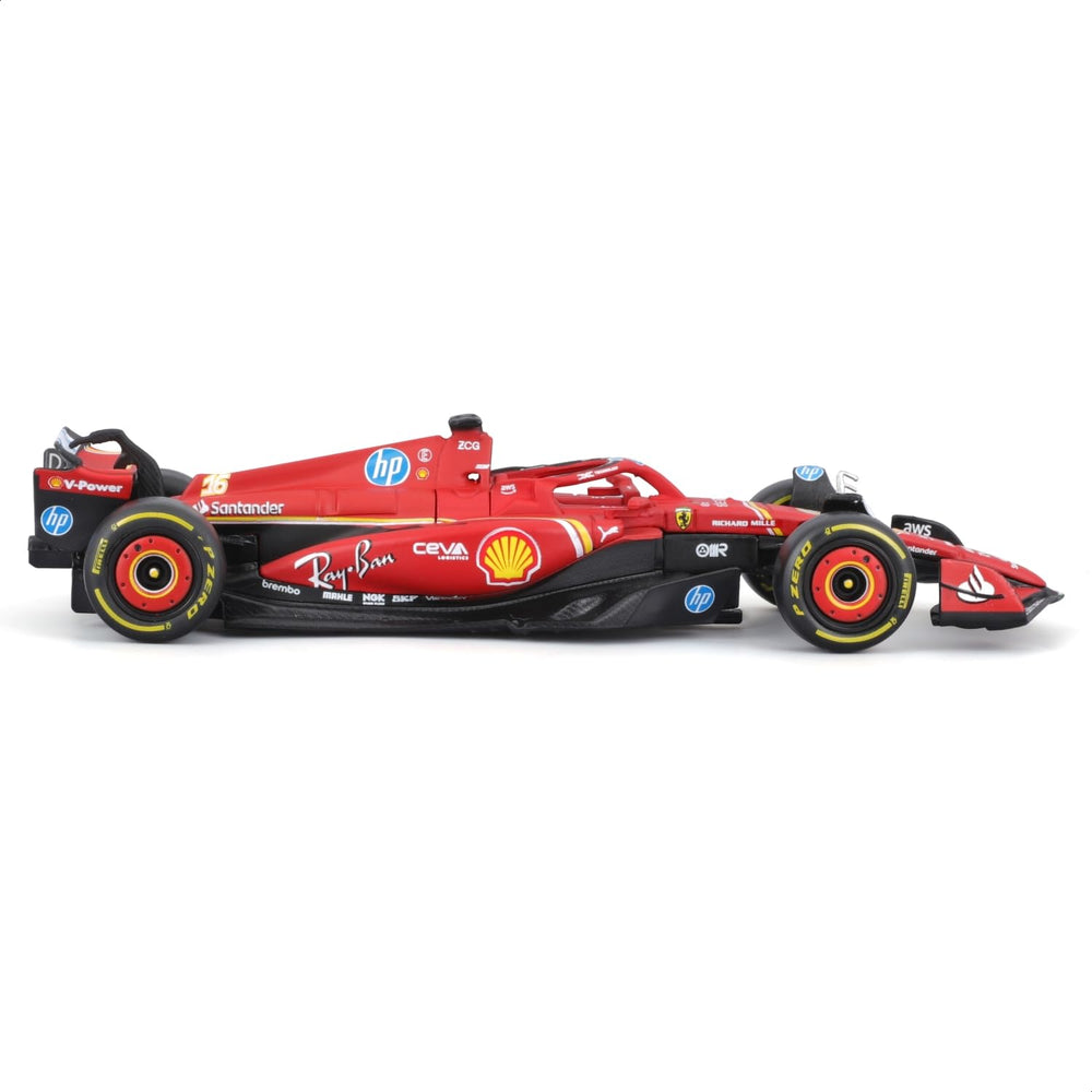 Bburago Ferrari SF-24 2024 packaging presents a premium collectible look.
