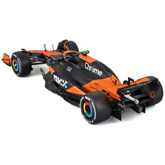 Bburago McLaren MCL38 1:24 right side view and wheels