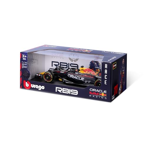 Bburago RB19 top view shows authentic decals and realistic lines for fans.