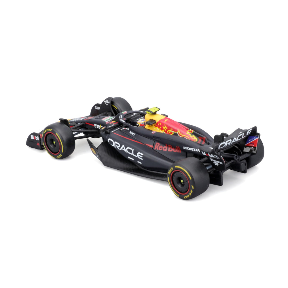 Bburago RB20 livery detail mirrors the real Oracle Red Bull racer.