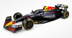 BBurago Red Bull RB20 1:43 rear angle emphasizes aero detailing