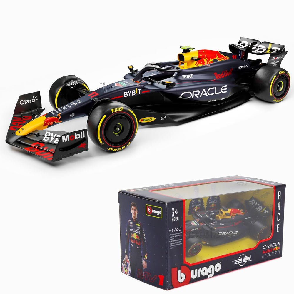 BBurago Red Bull RB20 1:43 side view shows authentic livery and durable diecast build