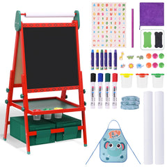 BBV Kids Easel assembly scene showing quick setup for a durable learning station
