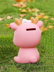BCIULASL piggy bank deer doubles as a decorative room ornament.