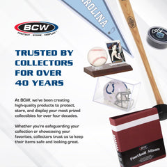 BCW Baseball 3\" Album blue display-friendly binder for shelf-ready collections.