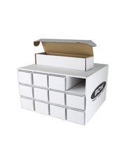 BCW Card House front view highlights easy-access storage for growing card collections.