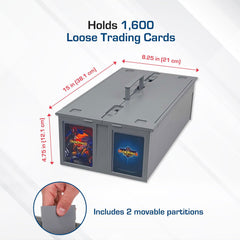 Interior BCW bin with partitions for customized sorting