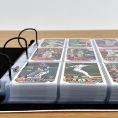 BCW LaserWeld 9-Pocket Pages multi-card display for quick viewing and cataloging.