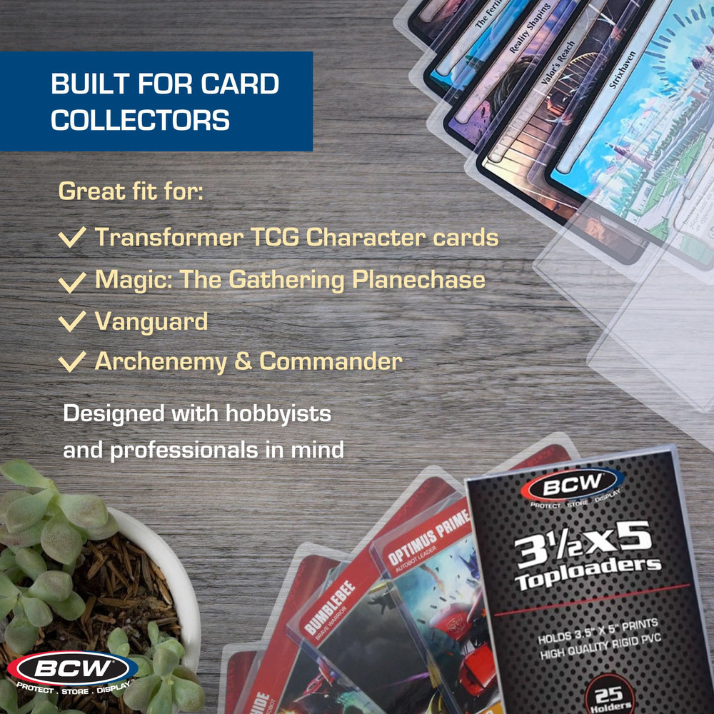 BCW Magic: The Gathering topload compatibility for MTG sets.