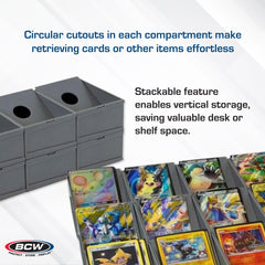 BCW modular sorting tray cell size highlights precise internal measurements