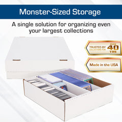 BCW Monster Box holds up to 3,200 standard cards for bulk storage