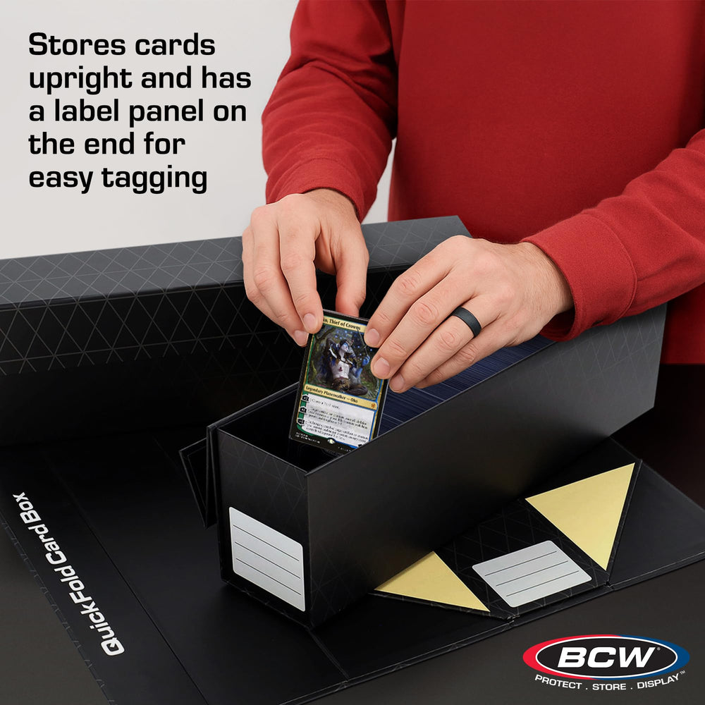 BCW QuickFold portable-card-storage simplifies organizing cards on the go.