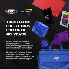 BCW Spectrum Playmat keeps cards secure during tabletop sessions.