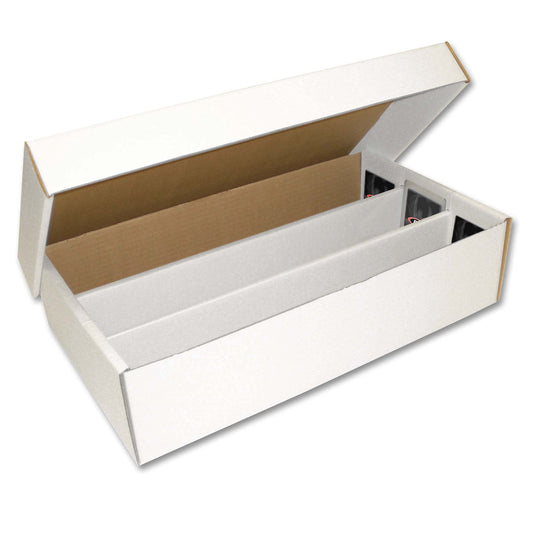 BCW Super Shoe Storage Box assembled view showing quick card access