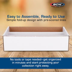 BCW box compact footprint suitable for hobby collections