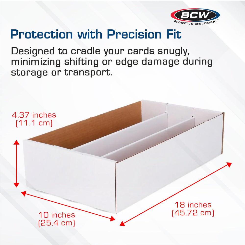BCW box highlighting durable construction with sturdy panels