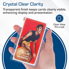BCW tall card toploader comes in a 25-pack for easy organization