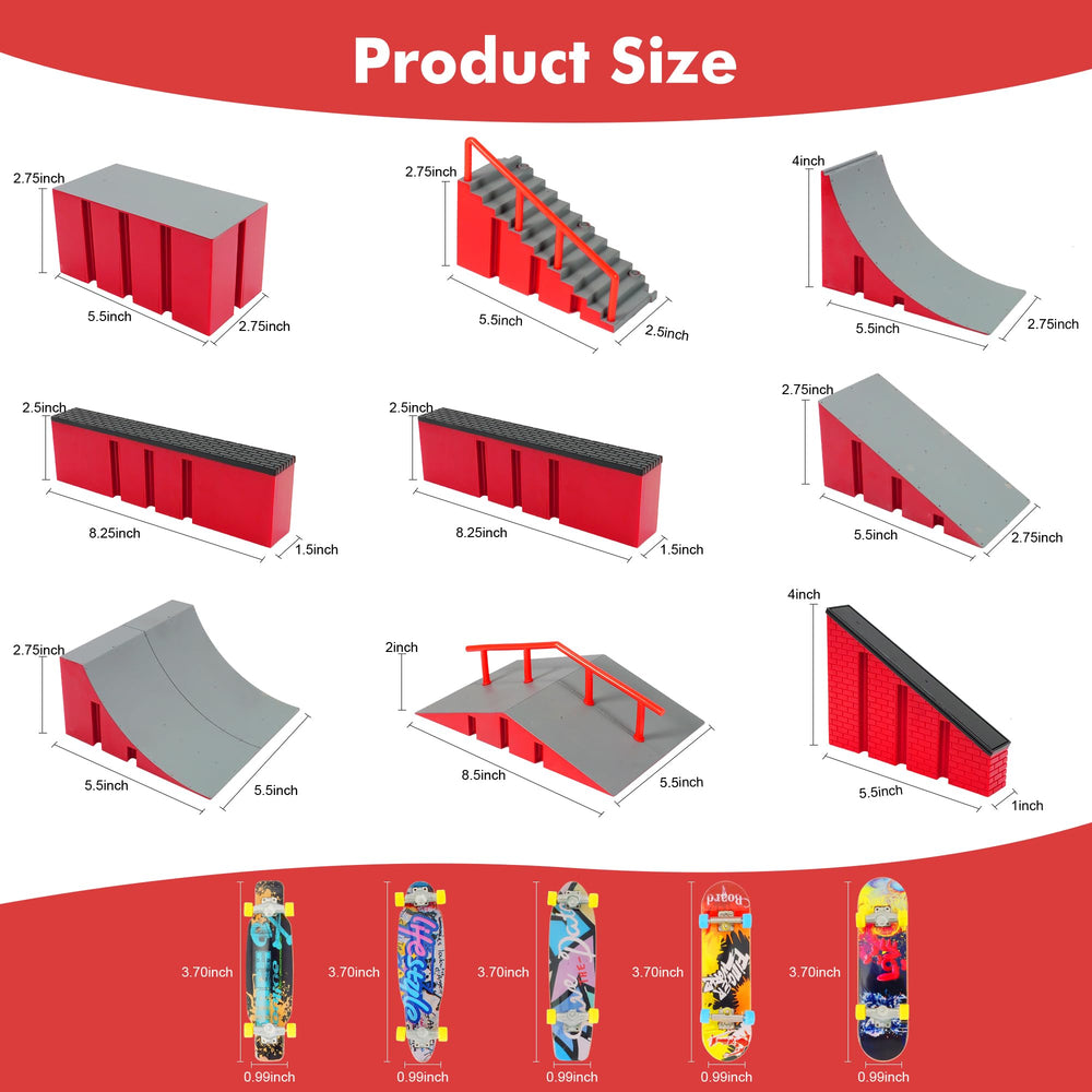 Two BCY Hohipi fingerboards with compact skateboards for practice