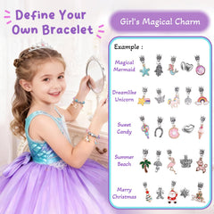 BDBKYWY unicorn charms and beads enable personalized jewelry making at home