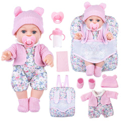 BDDOLL 12-inch doll with backpack for easy, on-the-go play