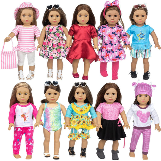 BDDOLL 23-piece outfit collection for 18-inch dolls inspires imaginative play