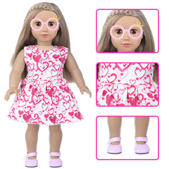 BDDOLL glasses and notebook support realistic classroom role-play.