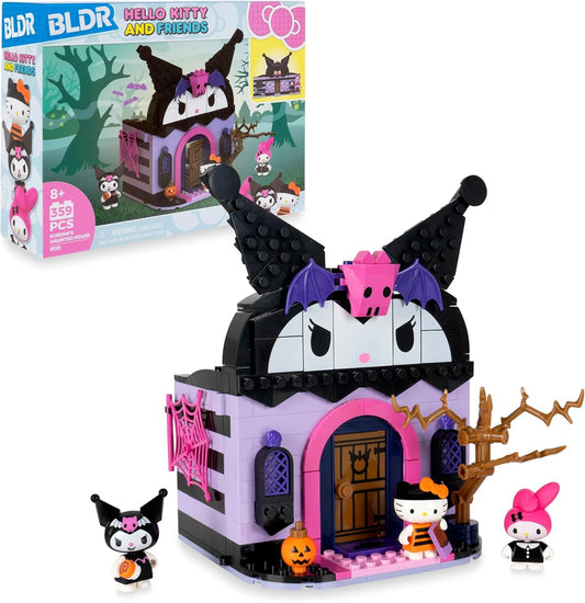 BLDR Hello Kitty haunted house front door scene for imaginative play.
