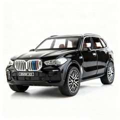 BDTCTK 1:32 X5 SUV diecast pull-back front view, durable zinc alloy body for kids' play
